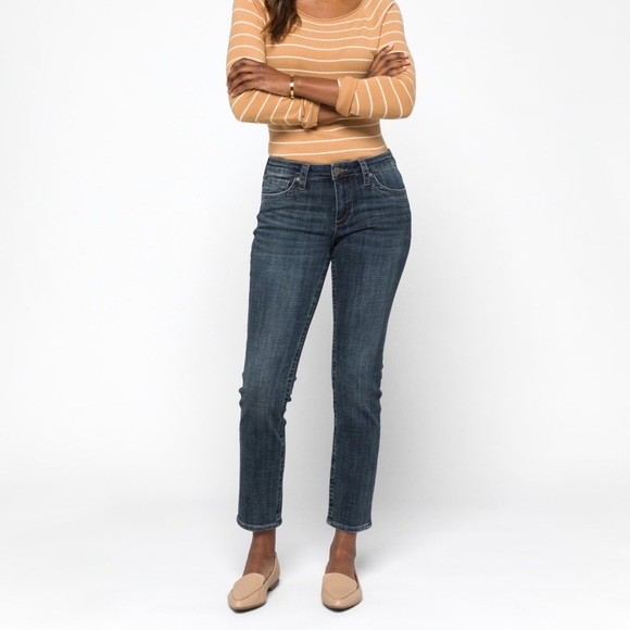 Kloth Maribel Straight Leg Jeans Blue 